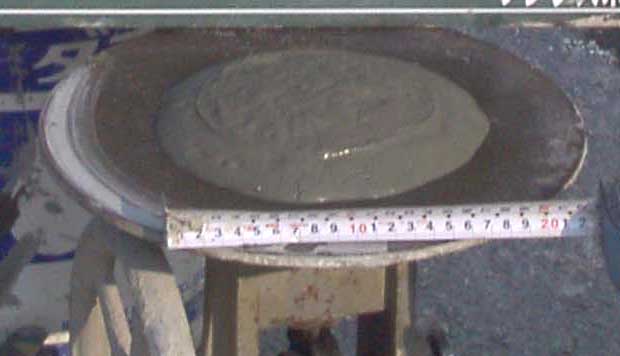 流動化後（フロー値180mm）